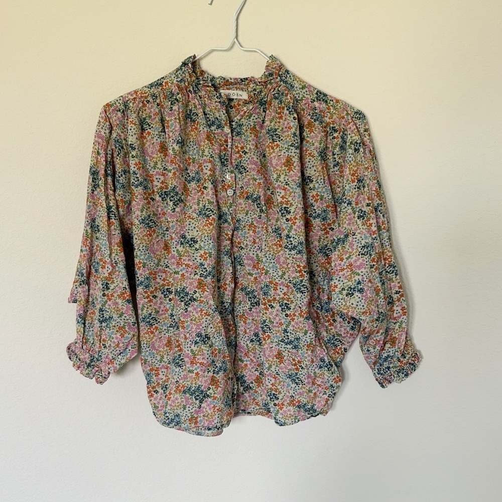 Doen Rose Top Cream Lady Bird Floral - Picture 5 of 10
